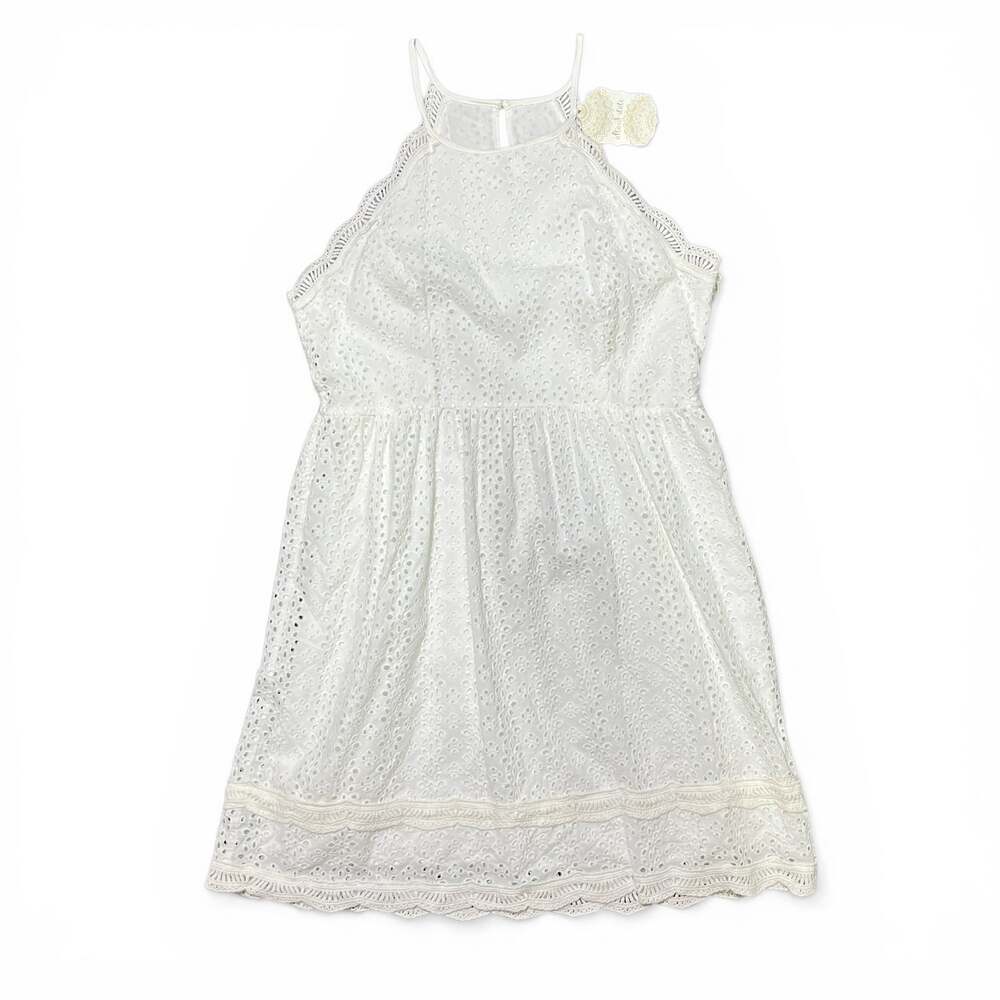 Altar'd State White Eyelet Sun Dress Size Large Strappy Cottage Spring NWT